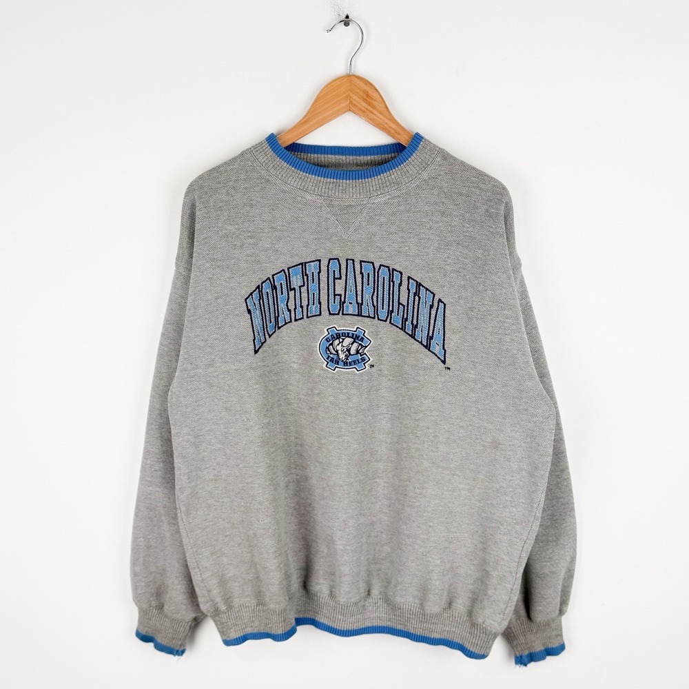 Logo Athletic North Carolina Tar Heels Sweatshirt Mens XL Gray Vintage NCAA UNC